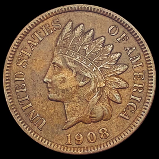 1908 Indian Head Cent NEARLY UNCIRCULATED
