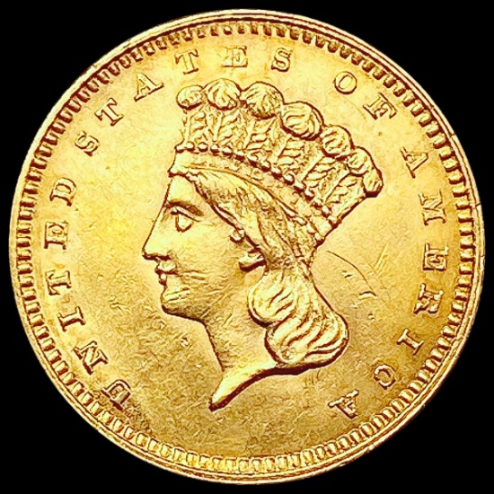 1862 Rare Gold Dollar UNCIRCULATED