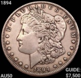1894 Morgan Silver Dollar CLOSELY UNCIRCULATED