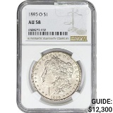 1895-O Morgan Silver Dollar NGC AU58