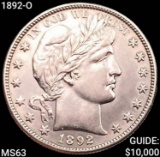1892-O Barber Half Dollar CHOICE BU