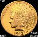 1912 $10 Gold Eagle GEM BU