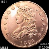 1821 Capped Bust Quarter CHOICE BU