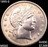 1895-S Barber Half Dollar GEM BU