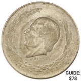 1953 Mexico Silver 5 Pesos UNCIRCULATED