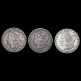 [3] 1892-S Morgan Silver Dollars Nicely Circulated LIGHTLY CIRCULATED
