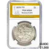1878 7TF Morgan Dollar PGA MS64