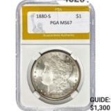 1880-S Morgan Silver Dollar PGA MS67