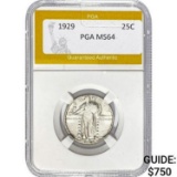 1929 Standing Liberty Quarter PGA MS64