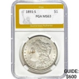 1891-S Morgan Dollar PGA MS63