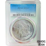 1904-O Morgan Silver Dollar PCGS MS63