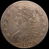 1824 Capped Bust Half Dollar CLOSELY UNCIRCULATED