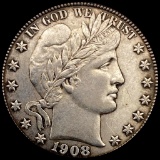 1908-D Silver Barber Half Dollar UNCIRCULATED