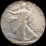 1916 Silver Half Dollar (Walking Liberty) CLOSELY UNCIRCULATED