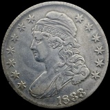1833 Capped Bust Half Dollar CLOSELY UNCIRCULATED