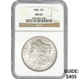 1886 Morgan Silver Dollar NGC MS65