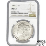 1885-O Morgan Silver Dollar NGC MS63