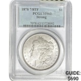 1878 7/8TF Morgan Dollar PCGS MS62