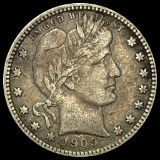 1909-D Silver Barber Quarter LIGHTLY CIRCULATED