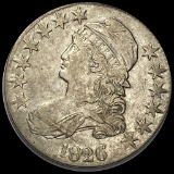 1826 Capped Bust Half Dollar LIGHTLY CIRCULATED