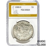 1900-S Morgan Dollar PGA MS64