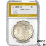 1882-CC Morgan Dollar PGA MS65