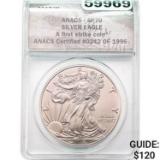 2018-W Silver Eagle ANACS SP70