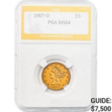 1907-D $5 Liberty Head Half Eagle PGA MS