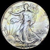 CHOICE BU 1943 Walking Liberty Half Dollar