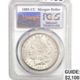 1885-CC Morgan Silver Dollar PCGS BU