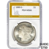 1880-S Morgan Dollar PGA MS66