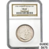 1926 Sesquicentennial 50C NGC MS64