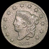 1833 Coronet Head Large Cent LIGHTLY CIRCULATED