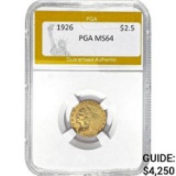 1926 $2.5 Indian Head PGA MS64
