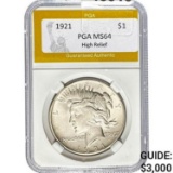 1921 Peace Dollar PGA MS64