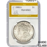 1900-S Morgan Dollar PGA MS63