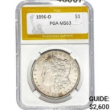 1896-O Morgan Dollar PGA MS63
