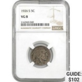 1926-S Buffalo Nickel NGC VG8