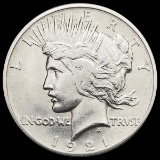 1921 Peace Dollar CHOICE AU CHOICE AU