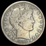 1896-S Barber Half Dollar LIGHTLY CIRCULATED LIGH