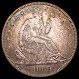 1869 Seated Liberty Half Dollar NEARLY UNCIRCULATE
