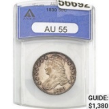 1830 Capped Bust Half Dollar ANACS AU55