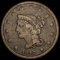 1842 Braided Hair Large Cent NICELY CIRCULATED NICELY CIRCULATED