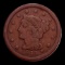 1844 Braided Hair Large Cent NICELY CIRCULATED