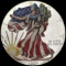 1999 1 oz Silver American Eagle Colorized GEM BU