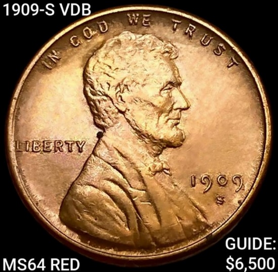 1909-S VDB Wheat Cent CHOICE BU RD