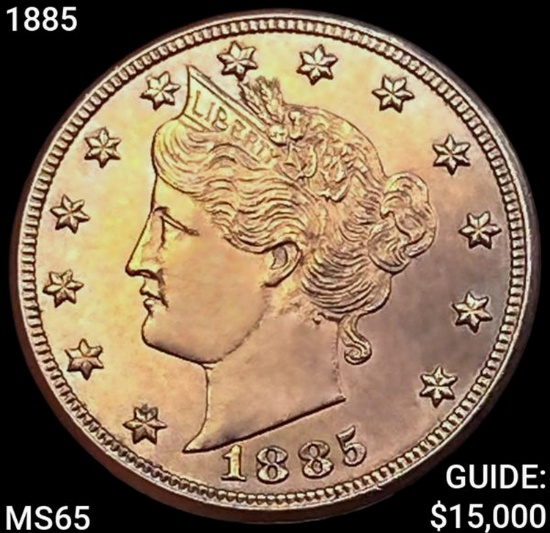 1885 Liberty Victory Nickel GEM BU