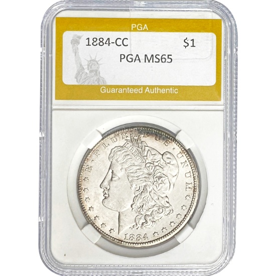 1884-CC Morgan Dollar PGA MS65