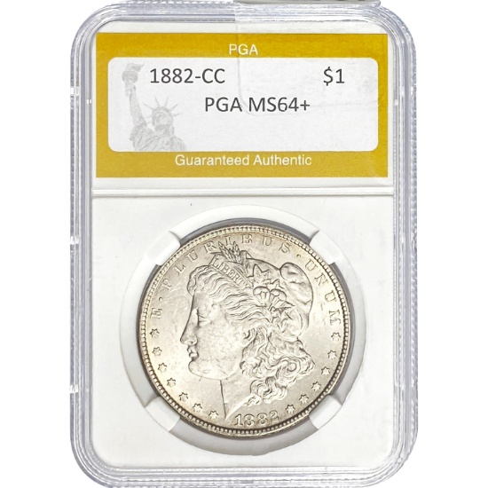 1882-CC Morgan Dollar PGA MS64+