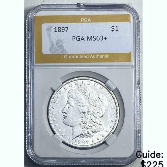 1897 Morgan Dollar PGA MS63+